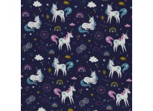 Jersey - Einhorn Theo blau